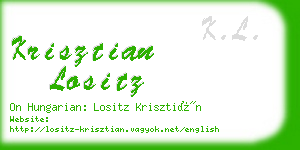 krisztian lositz business card